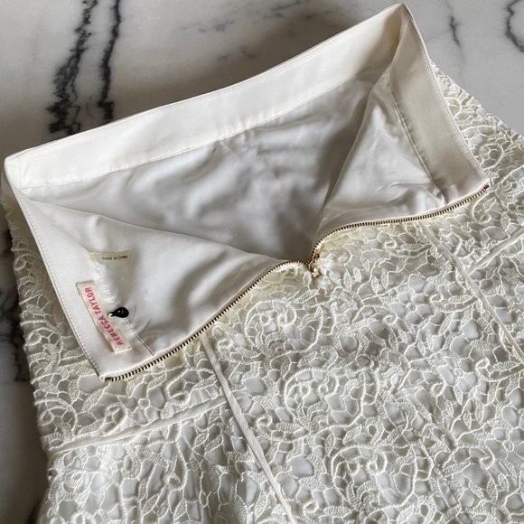 Rebecca Taylor Cream Lace Skirt - Picture 13 of 15